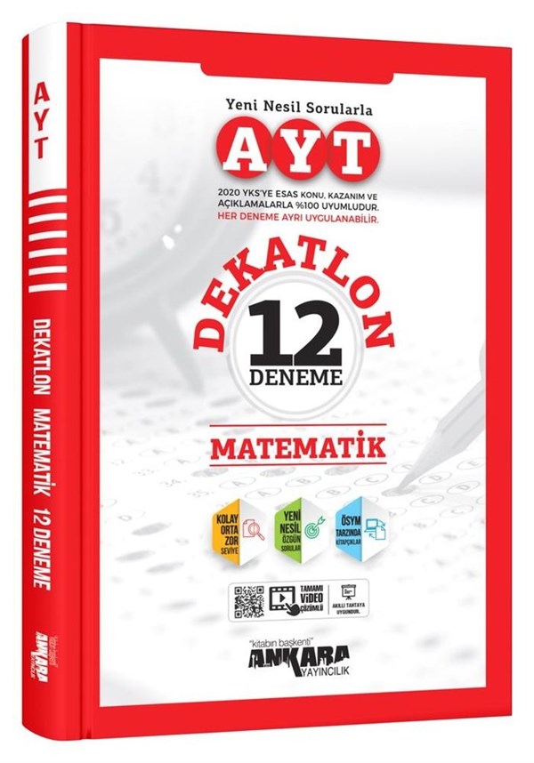 Ankara Yayıncılık AYT Dekatlon Matematik 12 Deneme