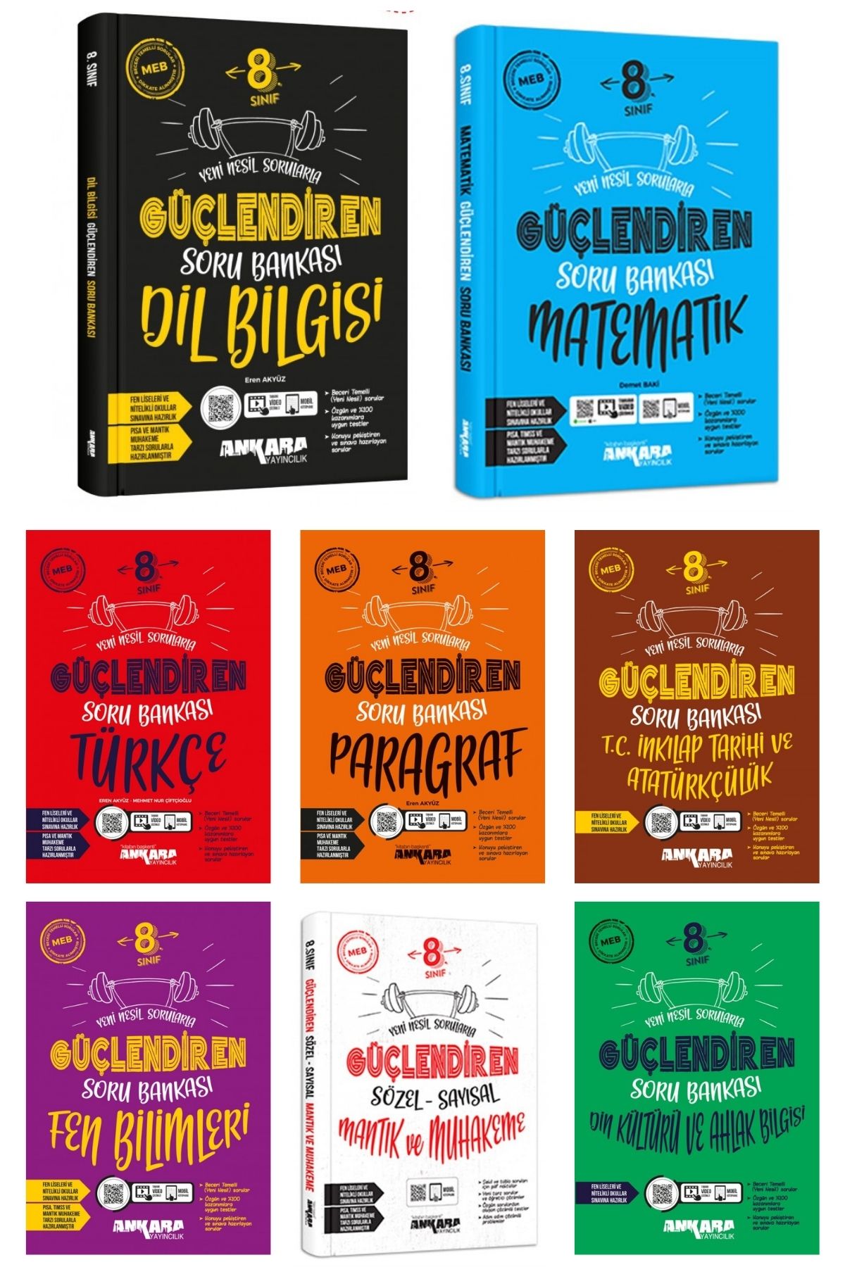 Ankara Yayıncılık 8li Lgs Güçlendiren Soru Bankası Seti Ankara Yayıncılık 8li Lgs Güçlendiren Soru Bankası Seti