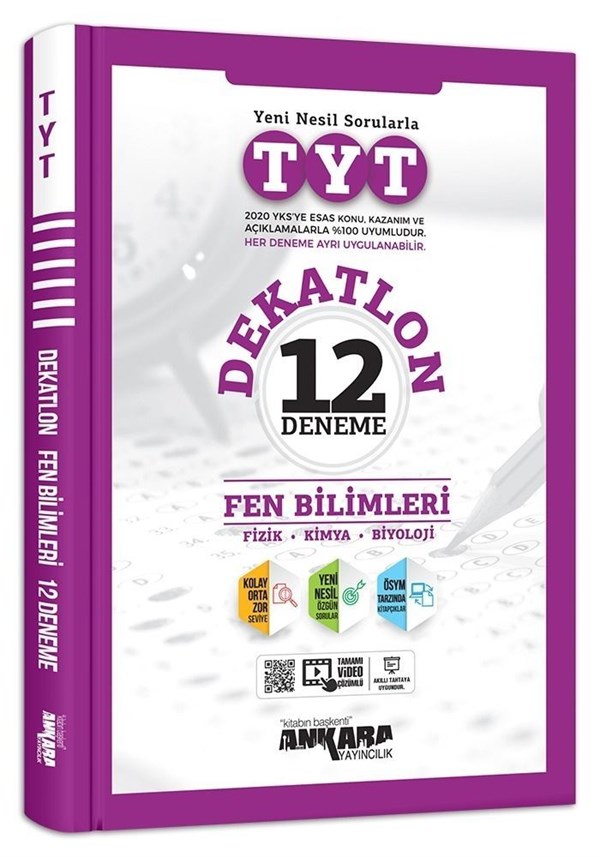 Ankara Yayıncılık TYT Dekatlon Fen Bilimleri 12 Deneme Sınavı
