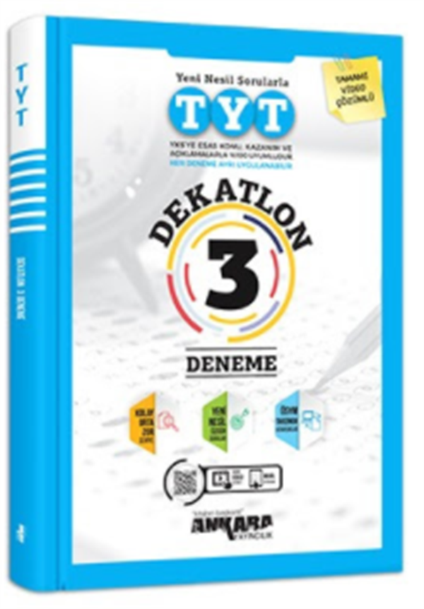 Ankara Yayıncılık YKS TYT Dekatlon 3 Deneme