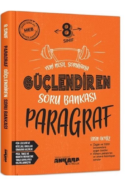 Ankara Yayınları 8.Sınıf Paragraf Güçlendiren Soru Bankası