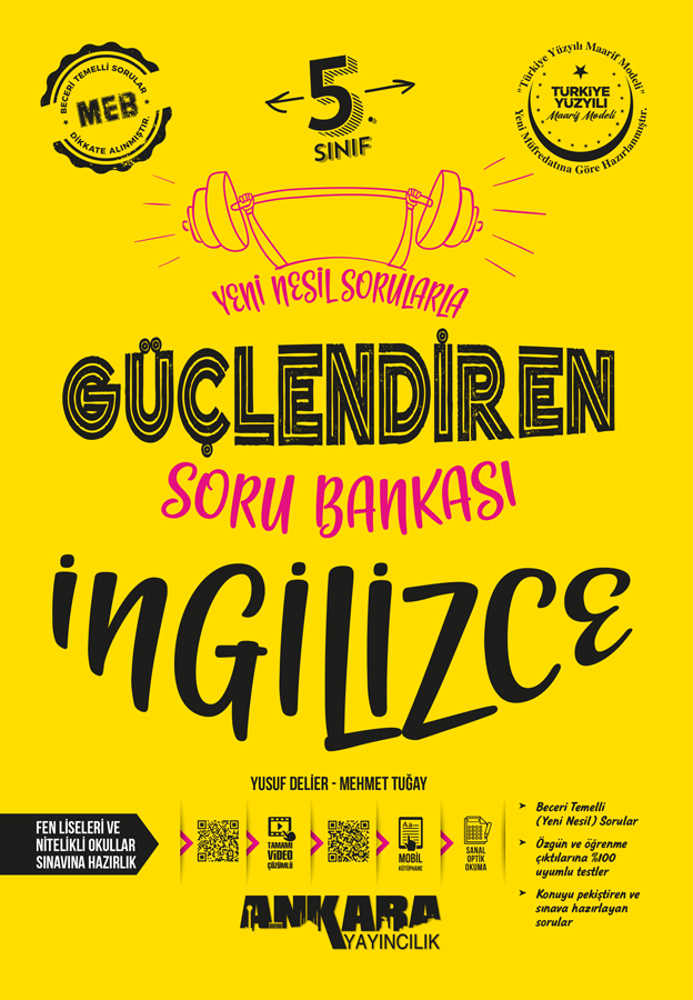 Ankara yayıncılık 5. Sınıf Güçlendiren İngilizce Soru Bankası