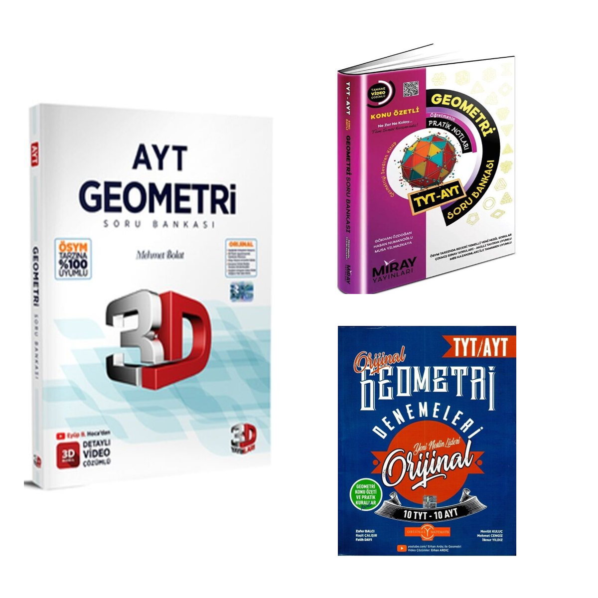 Ayt Geometri 2li Soru Bankası + Deneme Seti