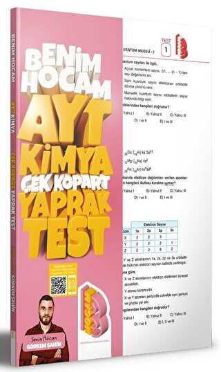 Benim Hocam Yayınları 2023 AYT Kimya Çek Kopar Yaprak Test Benim Hocam Yayınları 2023 AYT Kimya Çek Kopar Yaprak Test