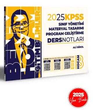 Benim Hocam Yayınları 2024 KPSS Eğitim Bilimleri Program Geliştirme Sınıf Yönetimi Materyal Tasarımı Video Ders Notları