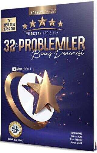 Bilgi Sarmal Yayınları TYT MSÜ ALES KPSS DGS Problemler 32 li Branş Denemesi