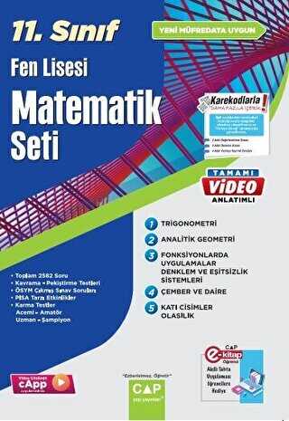Çap Yayınları 11. Sınıf Matematik Fen Lisesi Seti