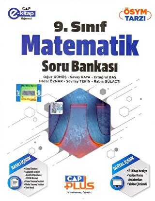 Çap Yayınları 9. Sınıf Matematik Plus Soru Bankası Çap Yayınları 9. Sınıf Matematik Plus Soru Bankası