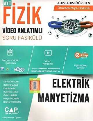 Çap Yayınları Çap Fizik Elektrik Manyetizma Konu Anlatımlı Soru Bankası Çap Yayınları Çap Fizik Elektrik Manyetizma Konu Anlatımlı Soru Bankası