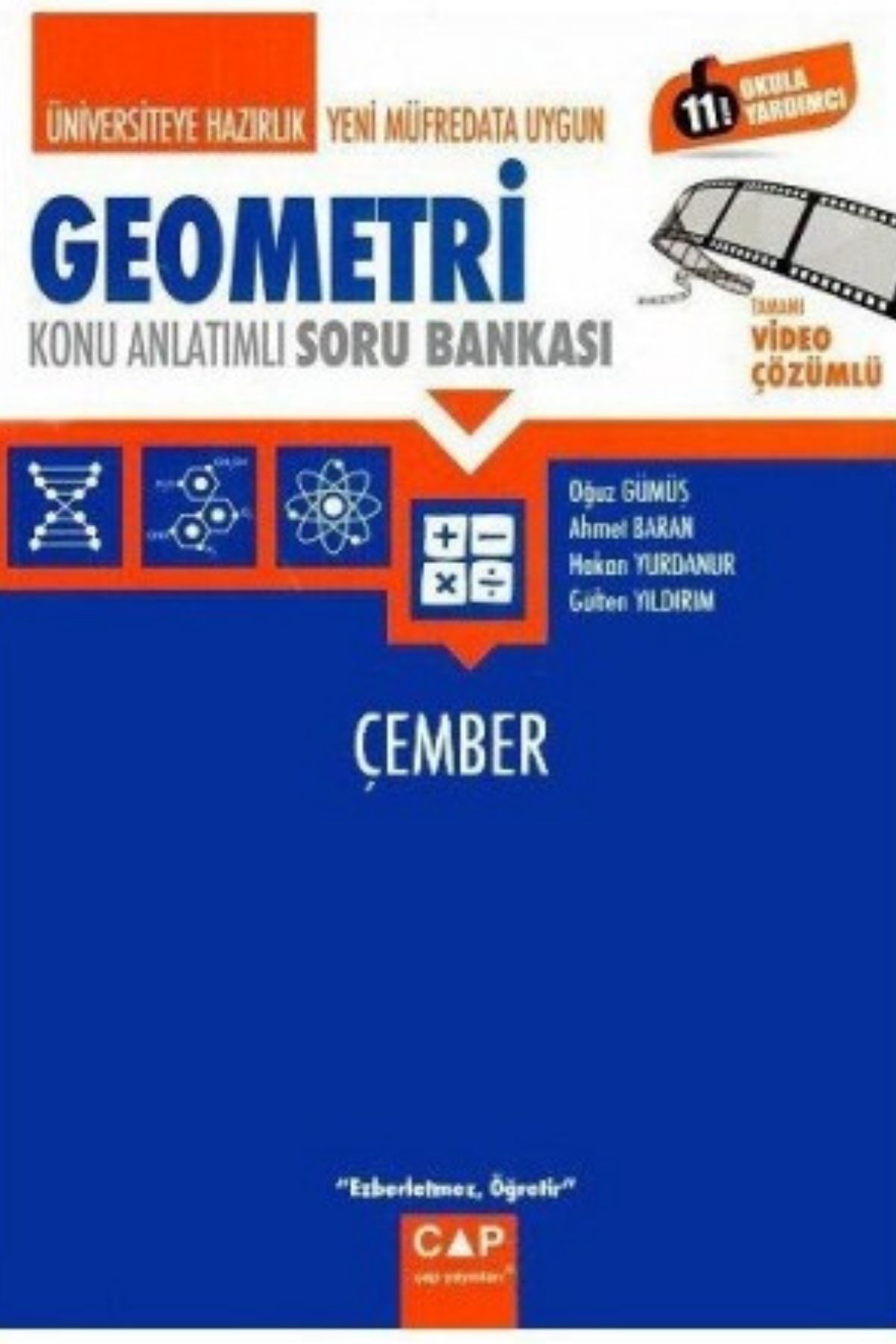 Çap Yayınları Üniversiteye Hazırlık Geometri Çember Konu Anlatımlı Soru Bankası