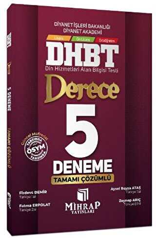 DHBT Derece 5 Deneme Çözümlü DHBT Derece 5 Deneme Çözümlü