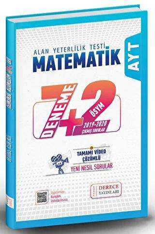 Derece Yayınları - Bayilik AYT Matematik 7+2 Deneme Video Çözümlü