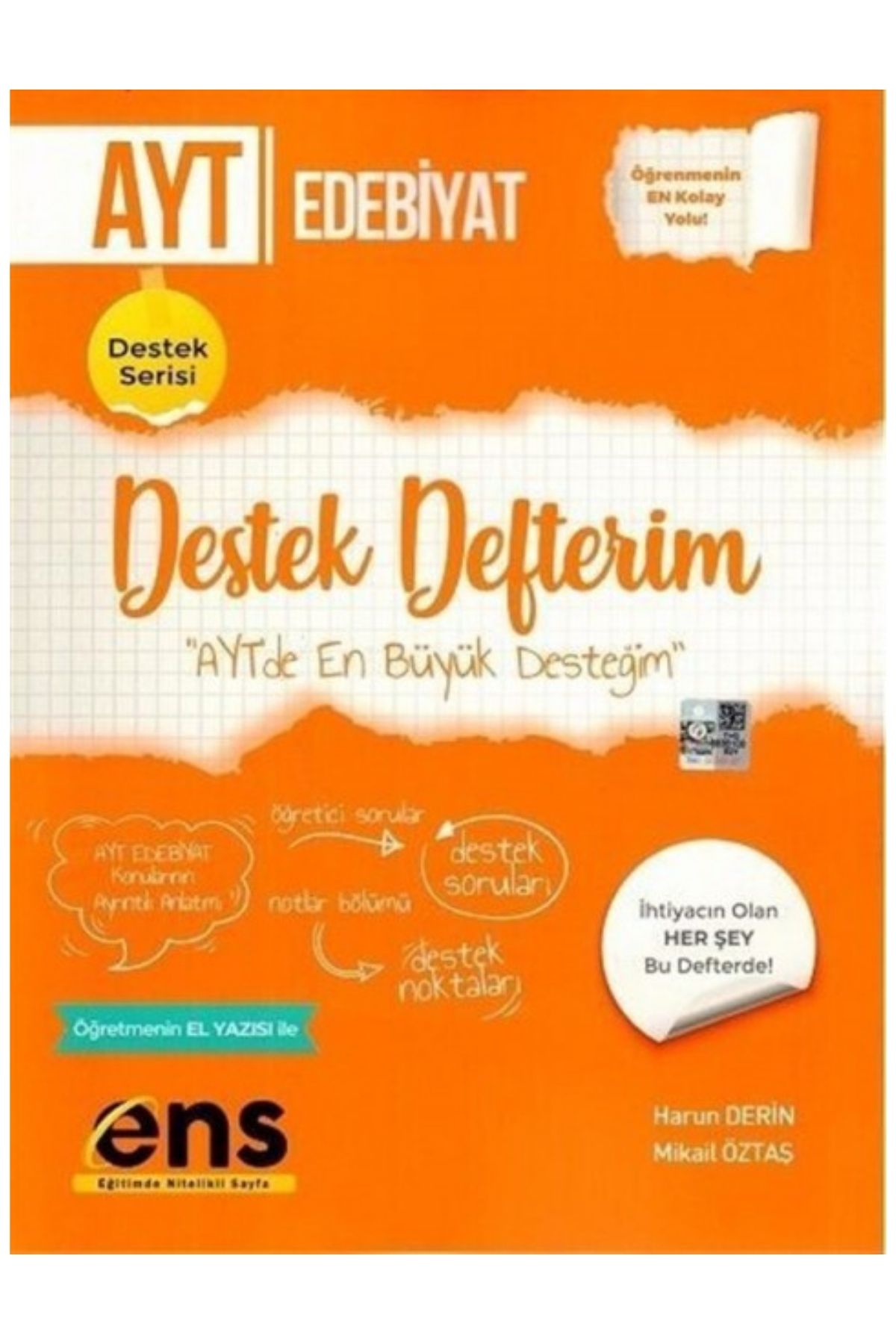ENS Yayınları AYT Türk Dili ve Edebiyatı Destek Defterim ENS Yayınları AYT Türk Dili ve Edebiyatı Destek Defterim