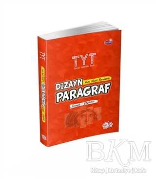 Editör Yayınevi TYT Dizayn Yeni Nesil Sorularla Paragraf Soru Bankası Editör Yayınevi TYT Dizayn Yeni Nesil Sorularla Paragraf Soru Bankası