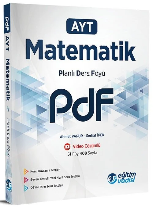 Eğitim Vadisi YKS AYT Matematik PDF Planlı Ders Föyü Video Çözümlü Eğitim Vadisi Yayınları Eğitim Vadisi YKS AYT Matematik PDF Planlı Ders Föyü Video Çözümlü Eğitim Vadisi Yayınları