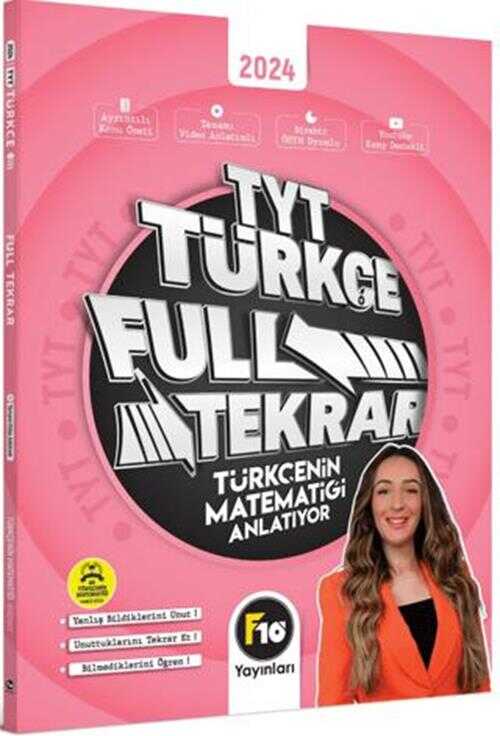 F10 Yayınları Gamze Hoca Türkçenin Matematiği TYT Türkçe Full Tekrar Video Ders Kitabı
