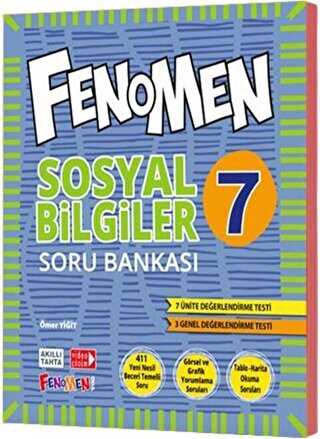 Fenomen Kitap 7. Sınıf Fenomen Sosyal Bilgiler Soru Bankası