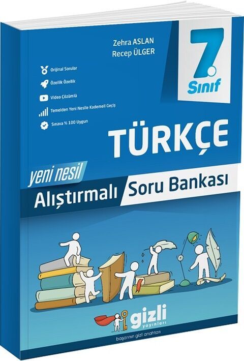 Gizli Yayınları 7. Sınıf Türkçe Alıştırmalı Soru Bankası