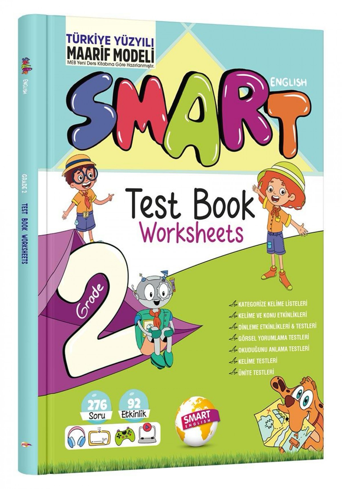 Grade 2 Smart English Test Book Worksheets