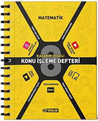 Hız Yayınları 8. Sınıf Matematik Konu İşleme Defteri