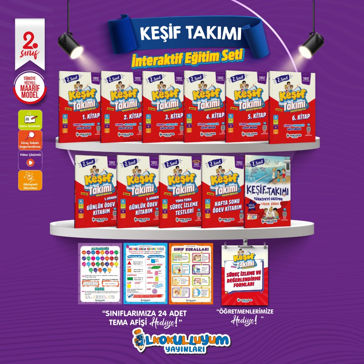 İLKOKULLUYUM YAY. KEŞİF TAKIMI 2.SINIF İNTERAKTİF EĞİTİM SETİ İLKOKULLUYUM YAY. KEŞİF TAKIMI 2.SINIF İNTERAKTİF EĞİTİM SETİ