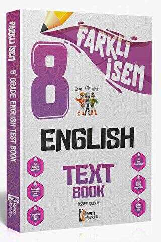 İSEM Yayıncılık 2025 Farklı İsem 8. Sınıf İngilizce Soru Bankası İSEM Yayıncılık 2025 Farklı İsem 8. Sınıf İngilizce Soru Bankası