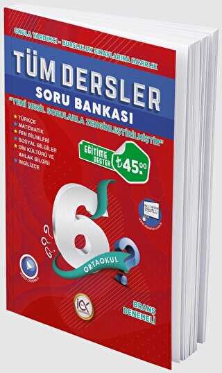 İlk Önce Yayıncılık 6. Sınıf Tüm Dersler Soru Bankası