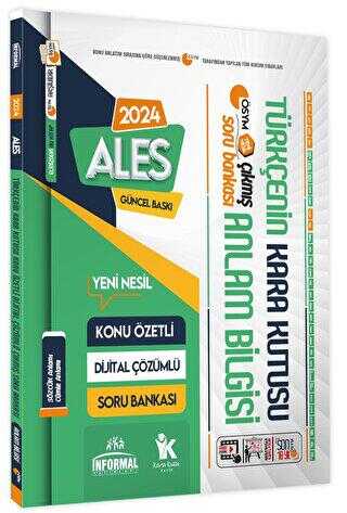 İnformal Yayınları 2024 ALES Türkçenin Kara Kutusu Anlam BilgisiSözcük-CümleDijital Çözümlü Konu Özetli Soru Bankası İnformal Yayınları 2024 ALES Türkçenin Kara Kutusu Anlam BilgisiSözcük-CümleDijital Çözümlü Konu Özetli Soru Bankası