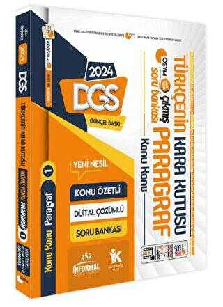 İnformal Yayınları 2024 DGS Türkçenin Kara Kutusu Konu Konu Paragraf 1 Konu Özetli D.Çözümlü ÖSYM Çıkmış Soru Bankası İnformal Yayınları 2024 DGS Türkçenin Kara Kutusu Konu Konu Paragraf 1 Konu Özetli D.Çözümlü ÖSYM Çıkmış Soru Bankası