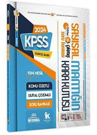 İnformal Yayınları 2024 KPSS Sayısal Mantığın Kara Kutusu Konu Özetli Dijital Çözümlü ÖSYM Çıkmış Soru Havuzu Bankası İnformal Yayınları 2024 KPSS Sayısal Mantığın Kara Kutusu Konu Özetli Dijital Çözümlü ÖSYM Çıkmış Soru Havuzu Bankası