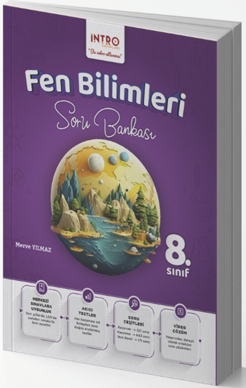 İntro Yayınları 8. Sınıf Fen Bilimleri Soru Bankası İntro Yayınları 8. Sınıf Fen Bilimleri Soru Bankası