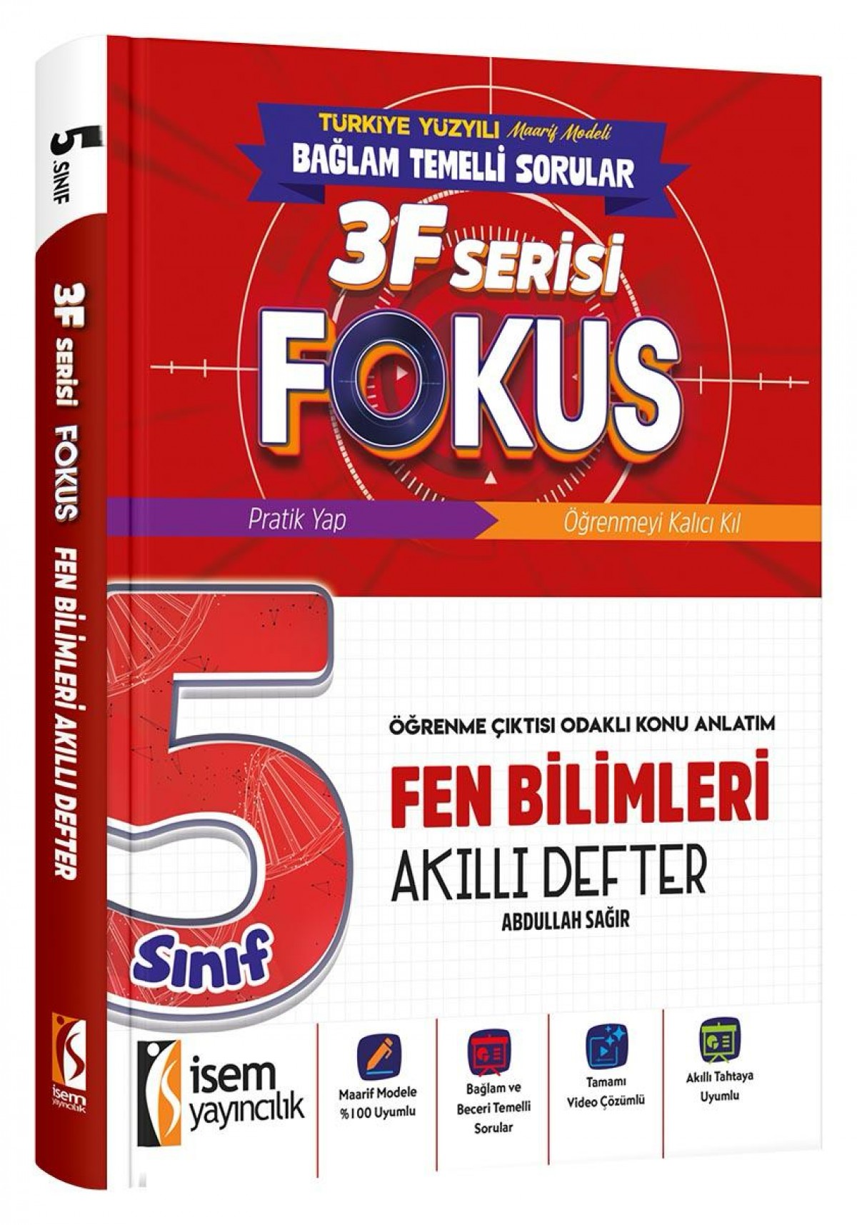 İSEM YAY. 5.SINIF FOKUS FEN BİLİMLERİ AKILLI DEFTER