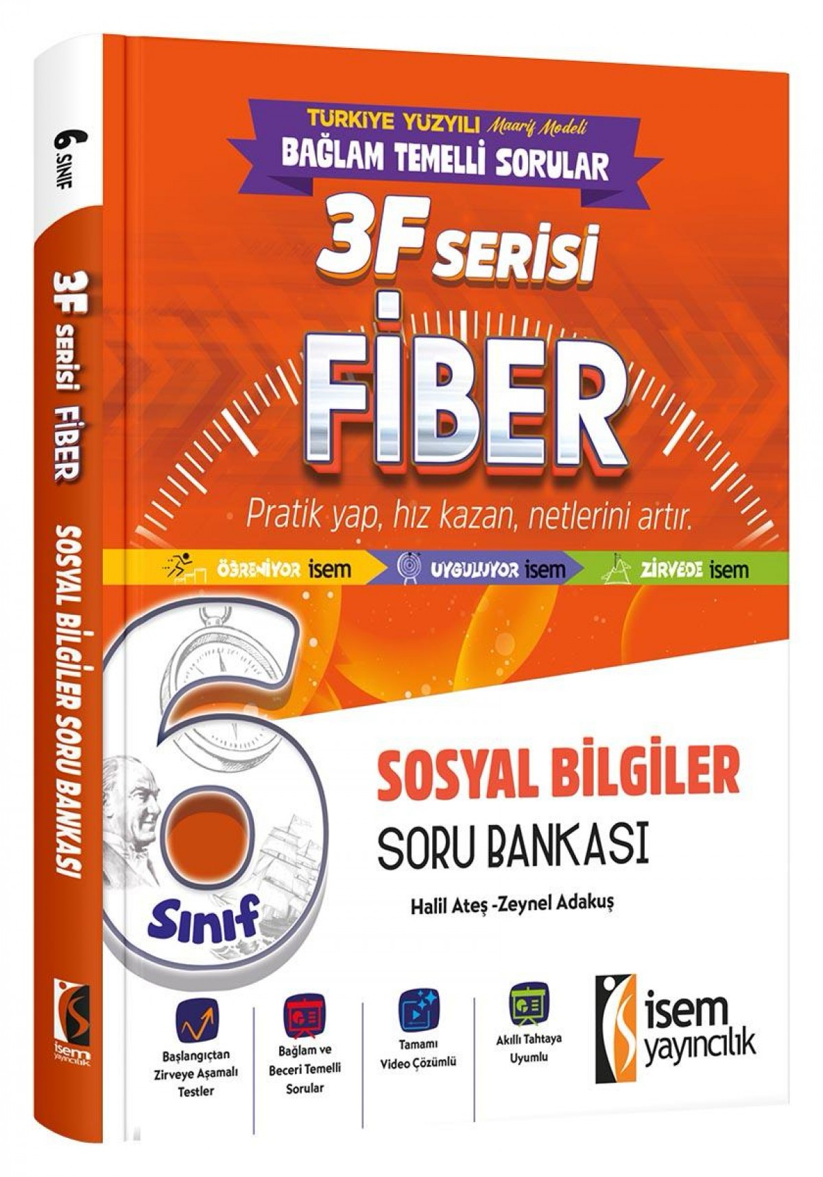İSEM YAY. 6.SINIF FİBER SOSYAL BİLGİLER SORU BANKASI