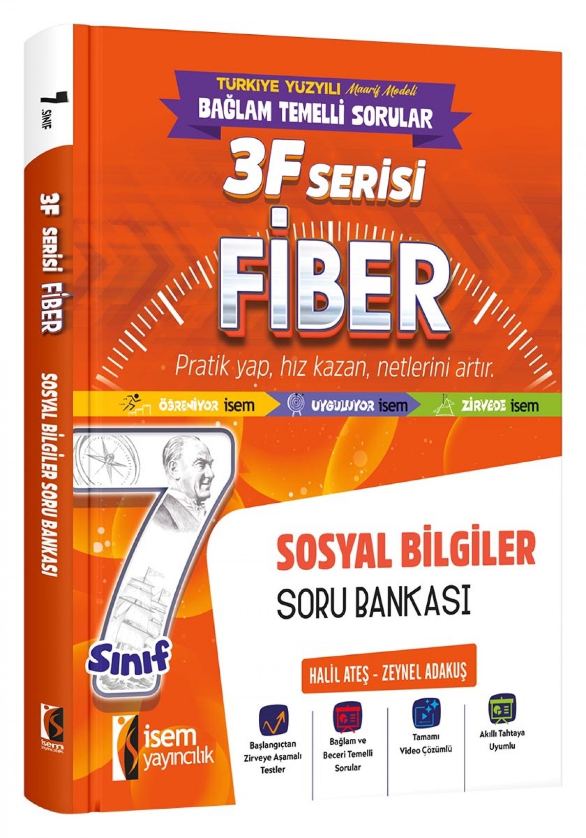 İSEM YAY. 7.SINIF FİBER SOSYAL BİLGİLER SORU BANKASI