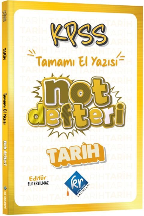 KR Akademi KPSS Tarih Konu Anlatımlı Not Defteri KR Akademi KPSS Tarih Konu Anlatımlı Not Defteri