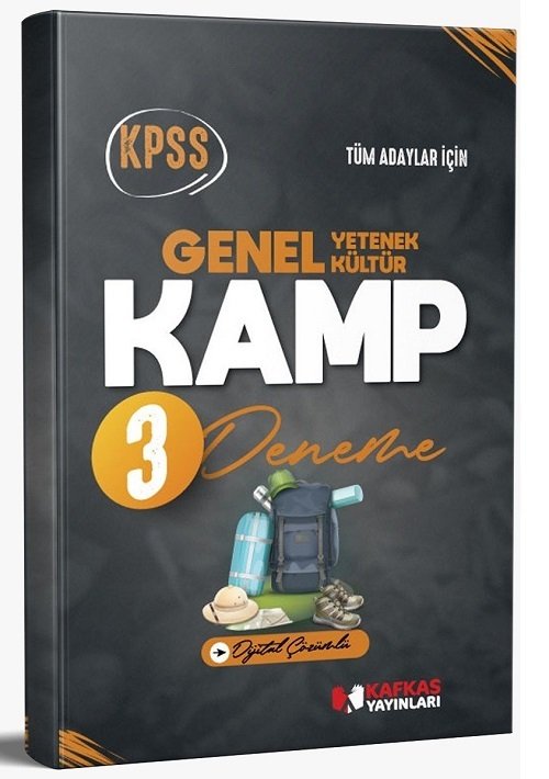 Kafkas KPSS Genel Yetenek Genel Kültür KAMP 3 Deneme Dijital Çözümlü Kafkas Yayınları Kafkas KPSS Genel Yetenek Genel Kültür KAMP 3 Deneme Dijital Çözümlü Kafkas Yayınları