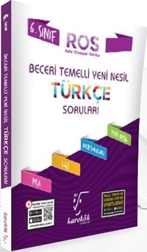 Karekök 6. Sınıf Türkçe ROS Serisi Soru Bankası