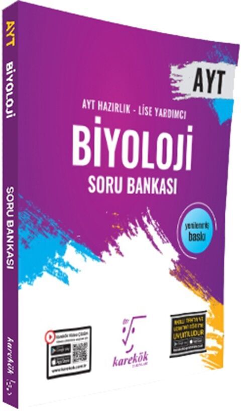 Karekök Yayınları AYT Biyoloji Soru Bankası Karekök Yayınları AYT Biyoloji Soru Bankası