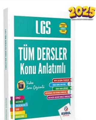 Kurul Yayıncılık 2024 LGS Tüm Dersler Tek Kitap Konu Anlatımlı Kurul Yayıncılık 2024 LGS Tüm Dersler Tek Kitap Konu Anlatımlı