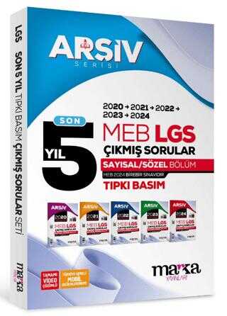 Marka Yayınları Son 5 Yıl LGS 8. Sınıf Arşiv Serisi Tıpkı Basım Fasikül Fasikül Çıkmış Sorular Tamamı Video Çözümlü Marka Yayınları Son 5 Yıl LGS 8. Sınıf Arşiv Serisi Tıpkı Basım Fasikül Fasikül Çıkmış Sorular Tamamı Video Çözümlü