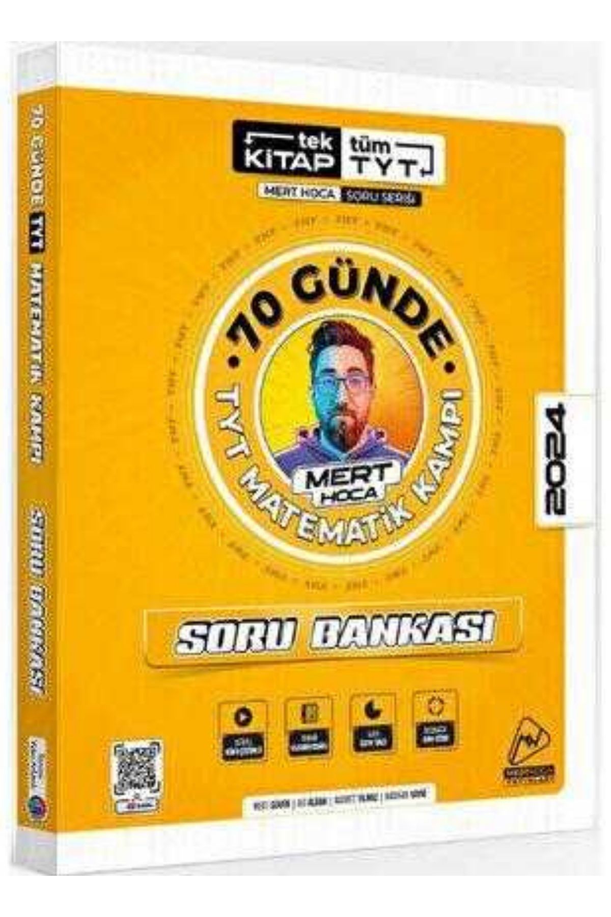 Mert Hoca Yayınları 2024 TYT 70 Günde Matematik Soru Bankası Mert Hoca KR Akademi Yayınları