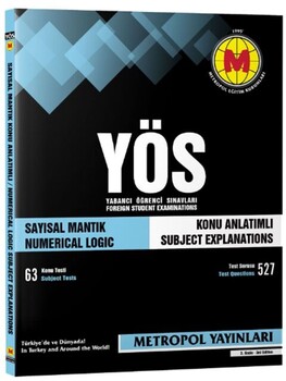 Metropol Yayınları YÖS Sayısal Mantık Konu Anlatımlı Metropol Yayınları YÖS Sayısal Mantık Konu Anlatımlı