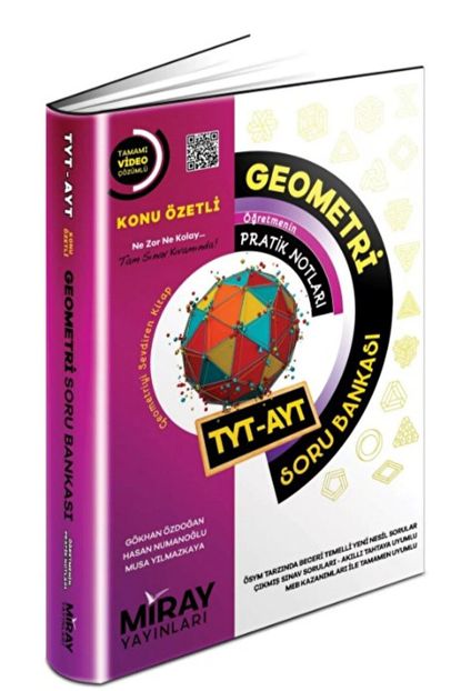 Miray TYT - AYT Geometri Soru Bankası / Gökhan Özdoğan / Miray Yayınları / 9786257833745