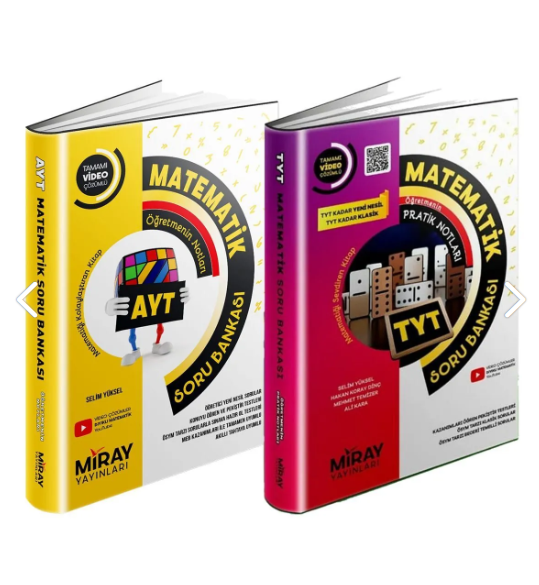 Miray Yayınları 2025 Miray Tyt-ayt Matematik Soru Bankası Set (2 KİTAP)