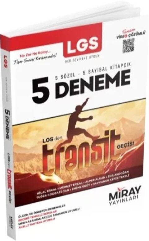 Miray Yayınları 8. Sınıf LGS Tüm Dersler Transit 5 Deneme Video Çözümlü Miray Yayınları 8. Sınıf LGS Tüm Dersler Transit 5 Deneme Video Çözümlü
