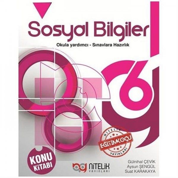Nitelik Yayınları 6.Sınıf Sosyal Bilgiler Konu Kitabı