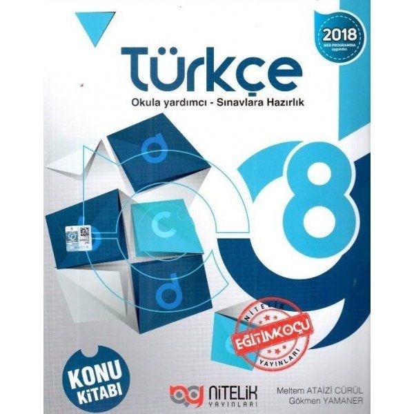 Nitelik Yayınları 8. Sınıf Türkçe Konu Anlatım Kitabı