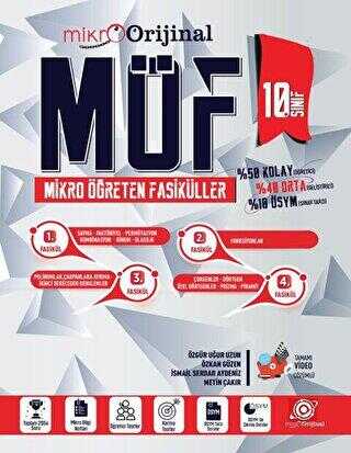 Orijinal Yayınları 10. Sınıf Matematik MÖF Mikro Öğreten Fasiküller Orijinal Yayınları 10. Sınıf Matematik MÖF Mikro Öğreten Fasiküller