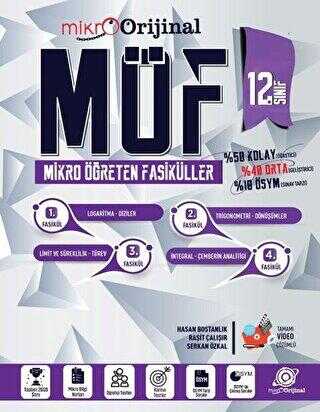 Orijinal Yayınları Orijinal Mikro 12. Sınıf Matematik MÖF Mikro Öğreten Fasiküller Orijinal Yayınları Orijinal Mikro 12. Sınıf Matematik MÖF Mikro Öğreten Fasiküller