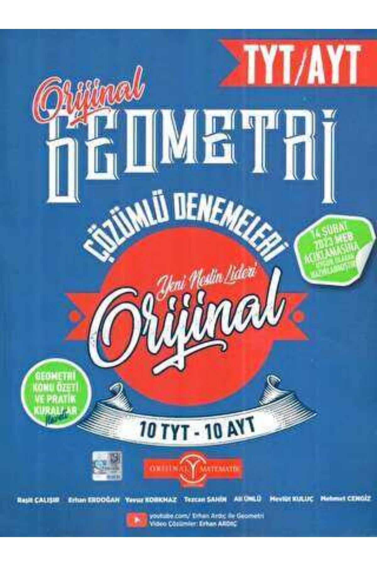 Orijinal Yayınları TYT AYT Geometri 20 Deneme Orijinal Yayınları TYT AYT Geometri 20 Deneme